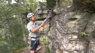Rock Climbing - building a belay using slings