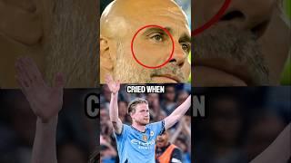 Guardiola burst into tears at De Bruyne’s farewell. (We’ve got the Puskás winner.) 