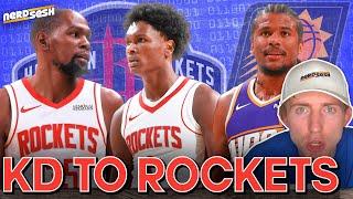 REACTION to Kevin Durant TRADED to Rockets: Houston is a contender, Suns are cooked | Nerd Sesh