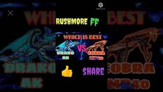 #shorts|| which is your favorite draco Ak vs cobra mp40 #rushmoreff