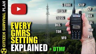 Every GMRS Radio Setting Explained & How it Works