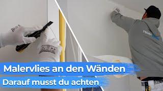 Die Wände mit Malervlies tapezieren - Tipps vom Profi