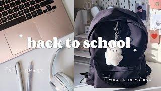 back to school what's in my bag? productive morning, new necklace , cafe hopping, study TOEFL