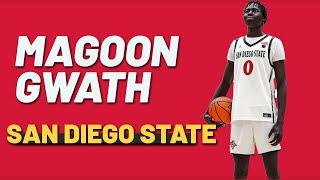 San Diego State Freshman Magoon Gwath: Rising Defensive Star |  3.8 blocks per game in 6 GP!