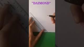 How To Draw A Diamond #shorts @Hira Art's 2M