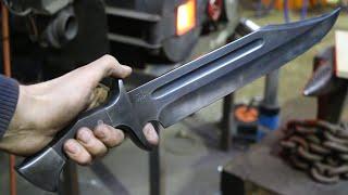 Forging a Bowie knife, the complete movie.