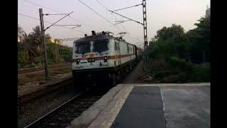 TKD WAP-7 With Dee Garibrath Express Honks And Passes Through Dahisar