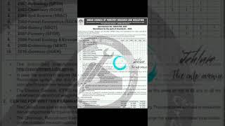 INDIAN COUNCIL OF FORESTRY #RESEARCH AND EDUCATION RECRUITMENT ADVT NOTIFICATION NO DSB/ICFRE-2025
