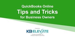 QuickBooks Online Tips and Tricks for Canadian Small Business Owners