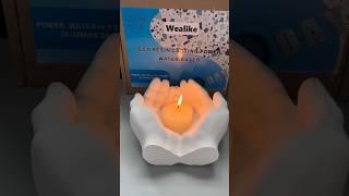 Eco casting powder candle holder #ecoresin #diycandleholder #powder