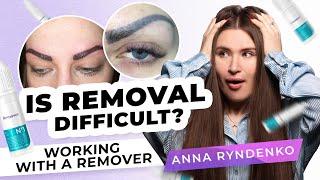 Removing Permanent Eyebrow Makeup with Hanafy Remover | Pro Tips from PMU Master Anna Ryndenko