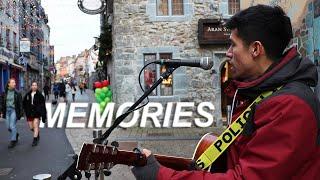 MEMORIES - MAROON 5: street musician live performance | Tito Larios busking in Galway