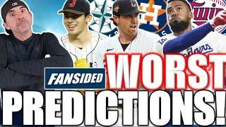 Reacting To AWFUL MLB Free Agent Predictions.