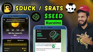 Duckchain $DUCK Deposit Start OKX exchange | Seed Token Deposit start soon | Rats Kingdom New update