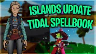 TIDAL SPELLBOOK the secret weapon roblox islands , tidal spellbook against lizard wizards