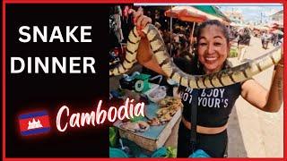 We Cooked A Huge Snake Over Campfire In Rural Cambodia