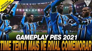 FLUZÃO ATÉ TENTA MAIS VÊ RIVAL ENCOSTAR - GAMEPLAY PES 2021 - 60 FPS - SADAN GAMER - PC