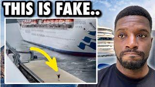 FAKE PIERRUNNER! Man Pretends To Be Left By Cruise Ship For Attention