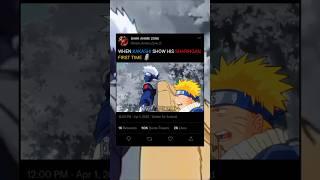 When kakashi show his sharingan first time#anime#kakashi#shorts#edit