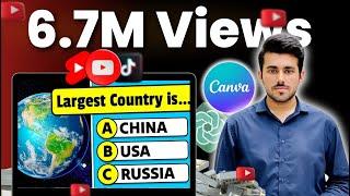 Create General Knowledge Quiz Videos in canva Tutorial in Hindi/Urdu | General Knowledge Quiz