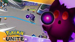 Gengar apne ball se sabko Marta ! Pokemonunite gameplay