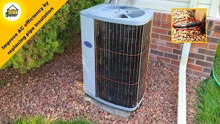 How to replace AC pipe insulation and improve air conditioner efficiency