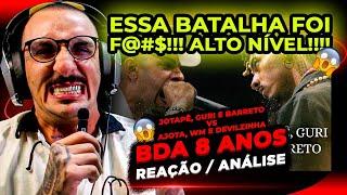 POLÊMICO! JOTAPÊ, GURI E BARRETO VS AJOTA, WM E DEVILZINHA (BDA 8 ANOS) | REAGINDO E COMENTANDO