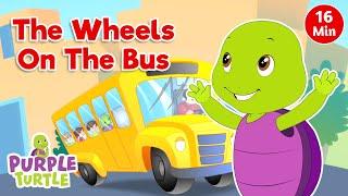 Wheels on the Bus + More Nursery Rhymes & Kids Songs - Purple Turtle Club