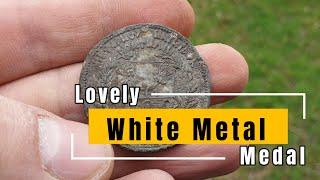 White Metal Medal - Metal Detecting UK 2023