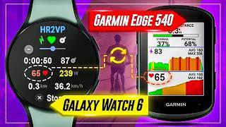 How to Connect Galaxy Watch 6 Heart Rate to Garmin Edge 540 Bike Computer