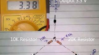 How to convert D.C 5V to 3V