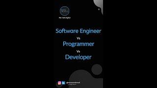 Software Engineer Vs Developer Vs Programmer | We Talk Digital #shorts