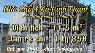 Bán Nhà cấp 4 xã Vĩnh Thạnh giá rẻ ( Đã Bán )