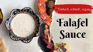 Schnelle Tahini Sauce für Falafel & Bowls (Vegan)