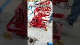 small manual cement concrete hollow block laying making machine price for sale