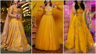 Top 25 Stylish Haldi Ceremony Dress Designs | 2022 Trendy Haldi Ceremony Outfits | Ubtan Dresses