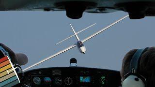 Head on Collision Course: Glider and Cessna