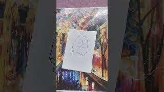 ghost drawing so easy art by RK artist shorts ️️