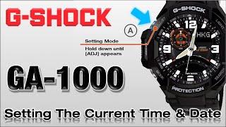 GA-1000 G-SHOCK 5302 Set Time, Date, and 12/24H Format - Easy Tutorial