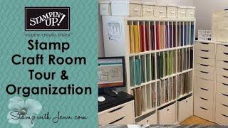 Stamp Craft Room Tour & Organization with Stampin' Up! & Ikea Storage