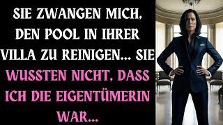 SIE LIESSEN MICH IHREN POOL REINIGEN, OHNE ZU WISSEN, DASS ICH DIE CHEFIN WAR...