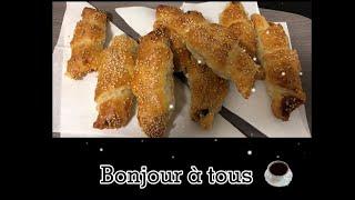 Petit déjeuner merveilleux croissants au chocolat  #cuisine #cuisinerapide