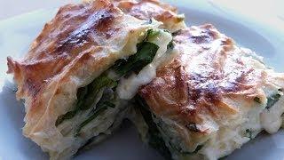 Ispanaklı Peynirli Börek | Peynirli Börek Tarifi | Ispanaklı Börek Nasıl Yapılır