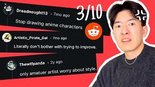 Rating the Most Unpopular Art Advice from Reddit. 