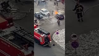 В Бресте горела Audi