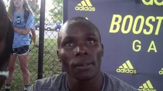 Collins Cheboi after Winning 1500 at 2016 adidas Boost Boston Games