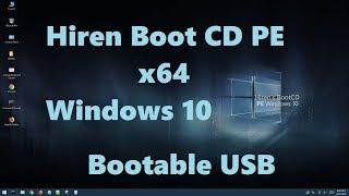 How to Make Hiren Boot CD PE x64 bootable USB | Windows 10 Portable | Recover data without windows