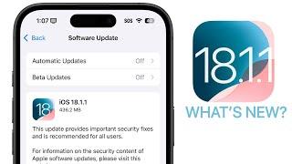 iOS 18.1.1 Released - What's New?