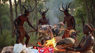 Giant Guineafowl BBQ with the HADZABE TRIBE!