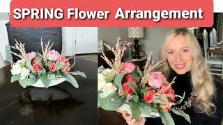 HOW TO CREATE A CENTERPIECE USING ARTIFICIAL FLOWERS/ easy + affordable home decor